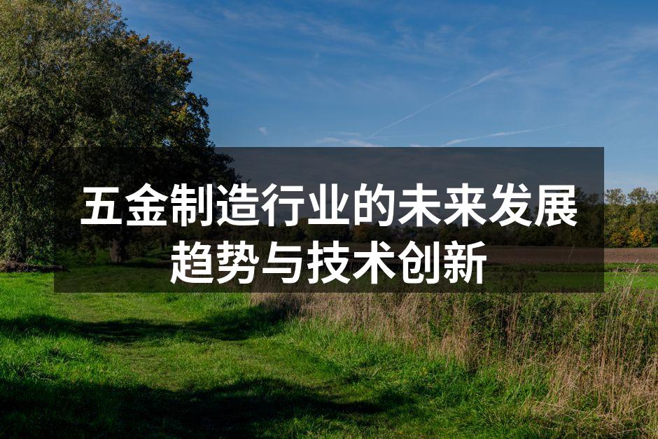 五金制造行业的未来发展趋势与技术创新